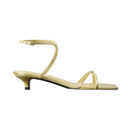 Square-Toe High-Heeled Sandals