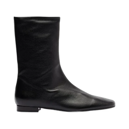 Round-Toe Ankle Boots