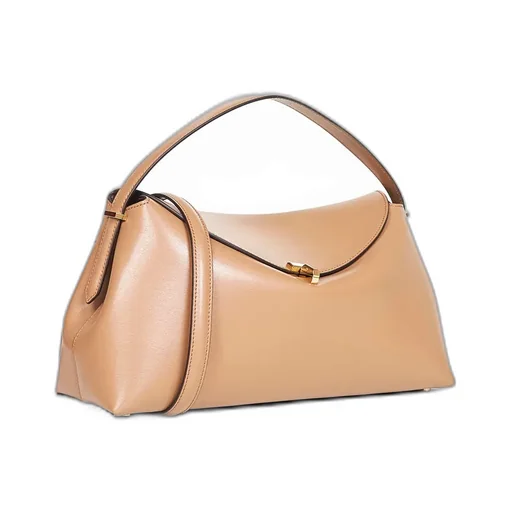 T-Lock Leather Tote Bag