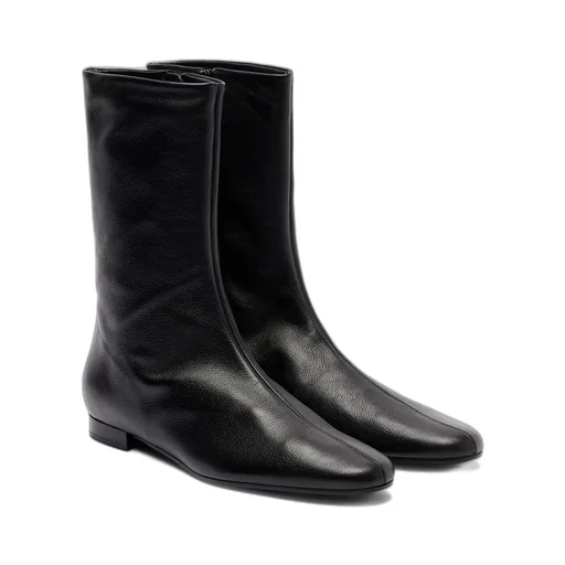 Round-Toe Ankle Boots
