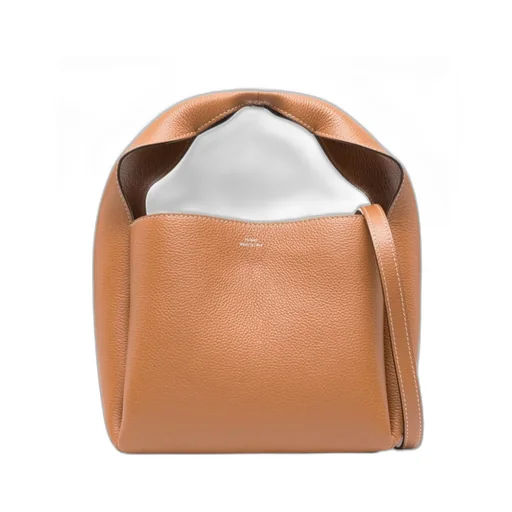 Logo Printed Single-Compartment Top Handle Bag