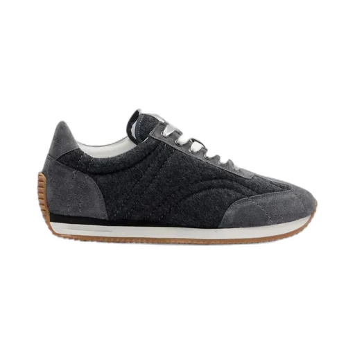 Round-Toe Low-Top Sneakers