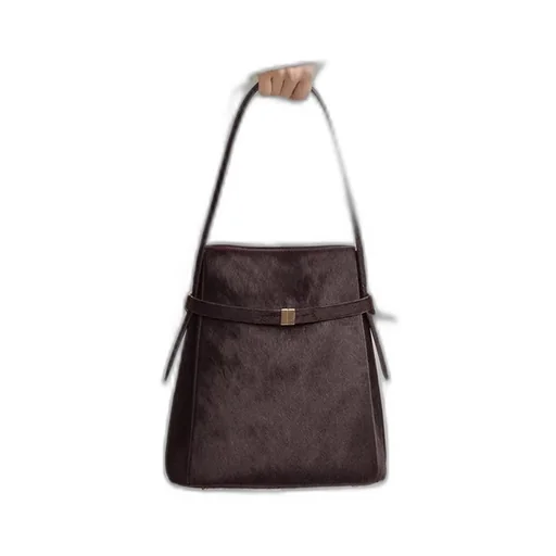Belted-Detail Bucket Bag