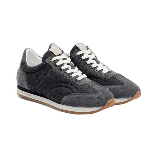 Round-Toe Low-Top Sneakers