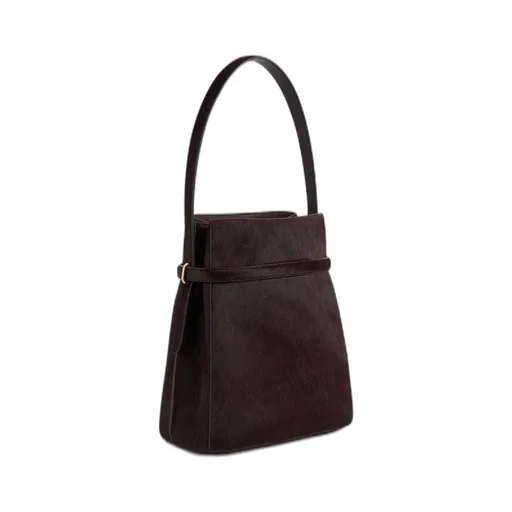 Belted-Detail Bucket Bag
