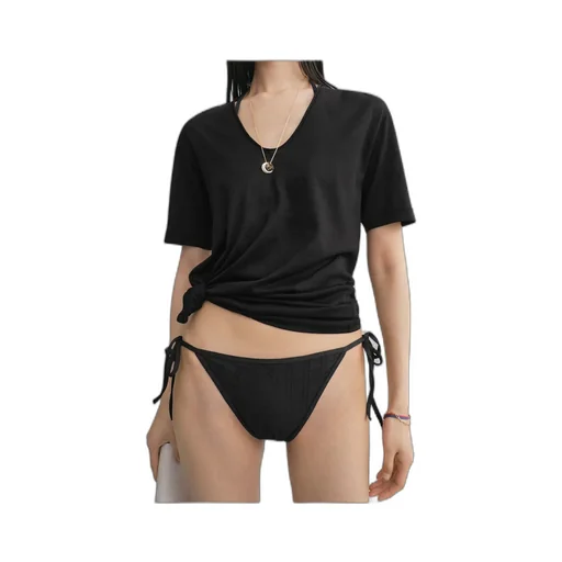 Monogram Pointelle Bikini Bottoms