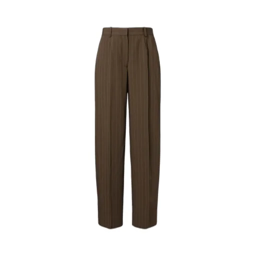 Pinstripe Straight Pants
