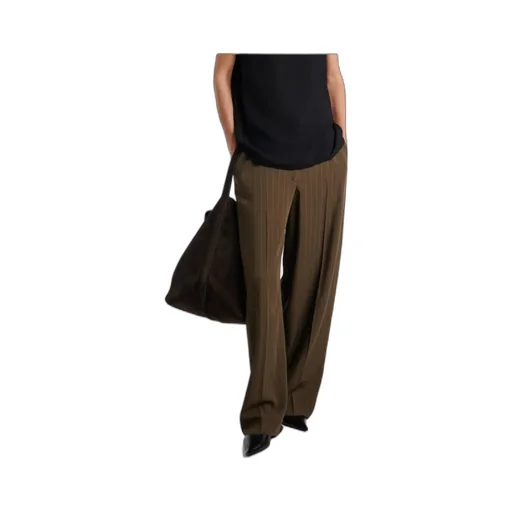 Pinstripe Straight Pants