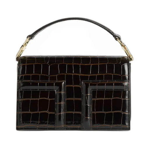 T-Flap Embossed Crossbody Bag