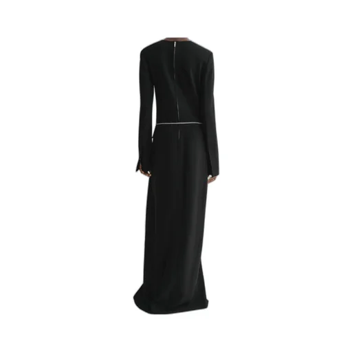Long-Sleeve Maxi Dress