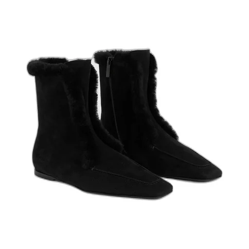 Square Toe Ankle Boots