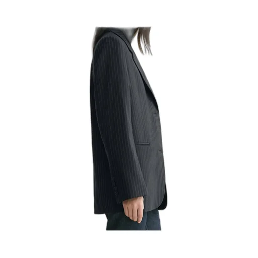 Tailored Pinstriped Blazer