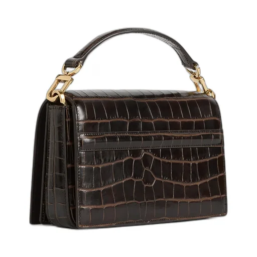 T-Flap Embossed Crossbody Bag