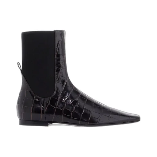 Imitation Alligator Ankle Boots