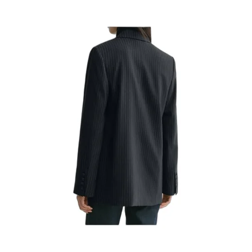 Tailored Pinstriped Blazer