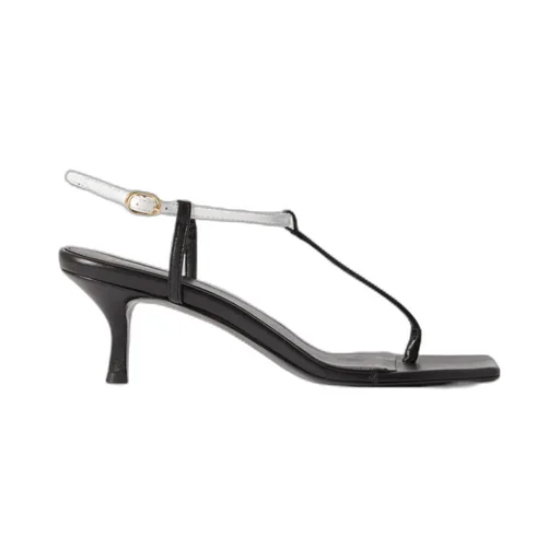 Two-Color High-Heeled Sandals