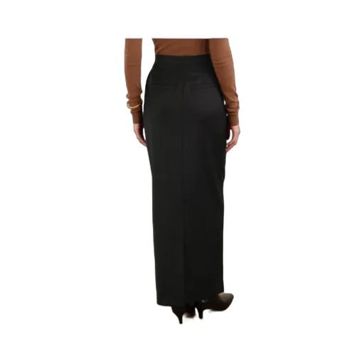 Back Slit Maxi Skirt