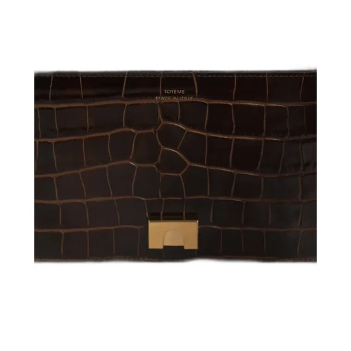 T-Flap Embossed Crossbody Bag