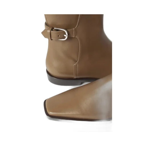 Square-Headed Short Boots