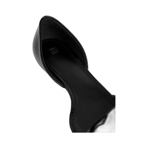 The Asymmetric D'orsay Leather Ballerina Shoes
