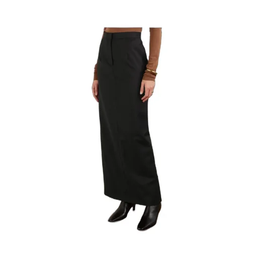 Back Slit Maxi Skirt