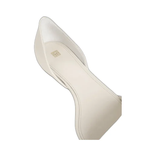 The Asymmetric D'orsay Leather Ballerina Shoes