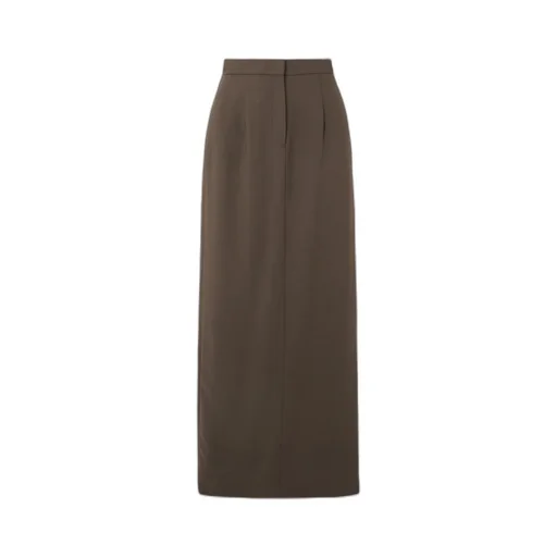 Back Slit Midi Skirt