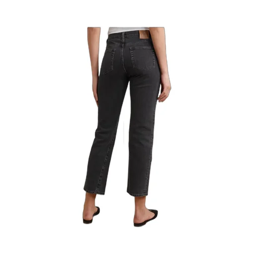 High-Rise Straight Jeans