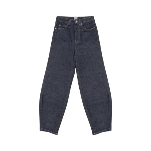 High-Waist Straight-Leg Jeans