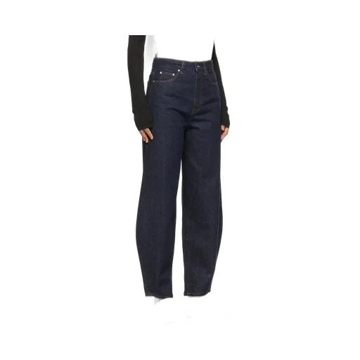 High-Waist Straight-Leg Jeans