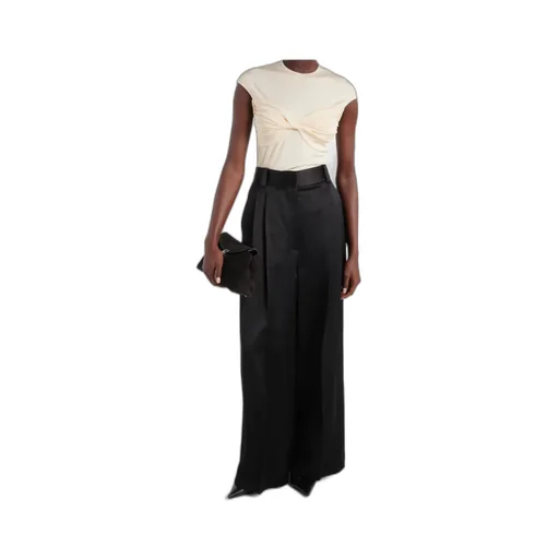 Paola Gathered Jersey Top