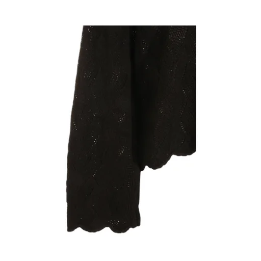 High Neck Scalloped Hem Jumper