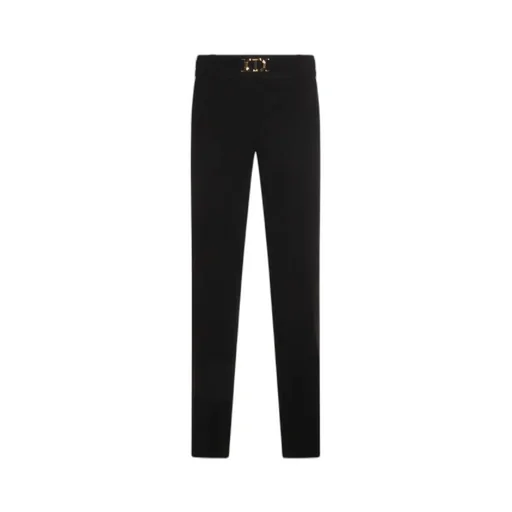 Oval T Buckle Flared Trousers