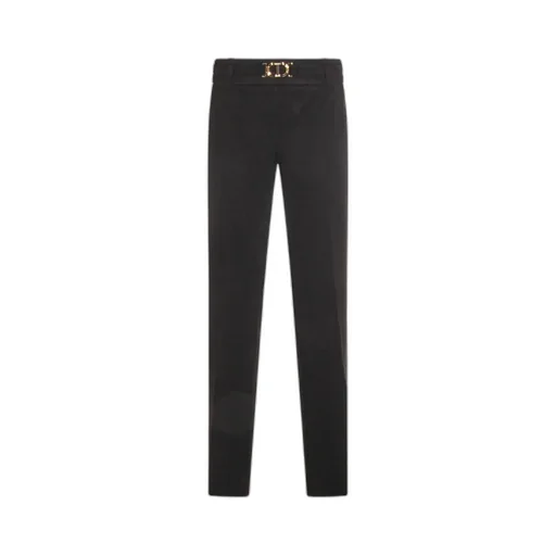 Oval T Buckle Flared Trousers