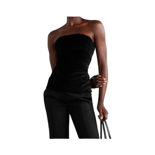 Izel Cotton And Modal-Blend Velvet Top