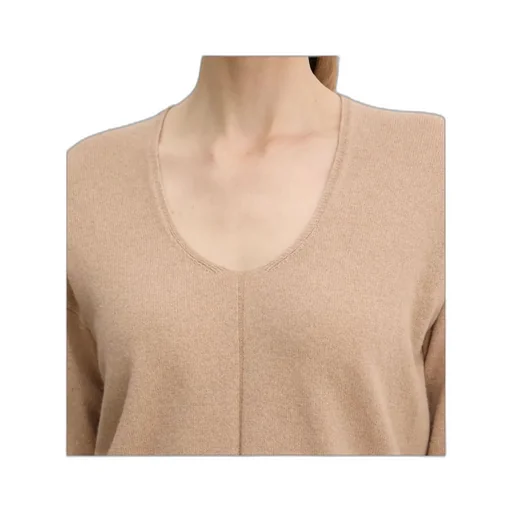 U-Neck Ribbed Sweater