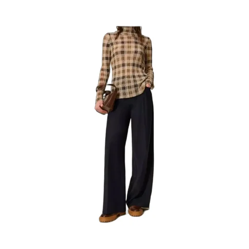 Drawstring Wide-Leg Trousers