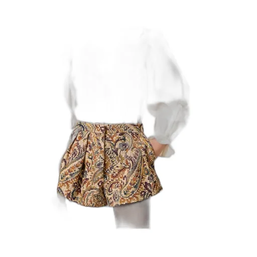 Taffeta Shirt With Velvet Ribbon