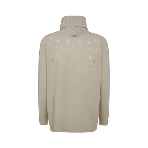 Roll-Neck Lurex Jumper
