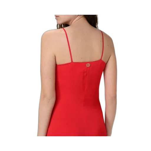 Satin Crepe Long Dress