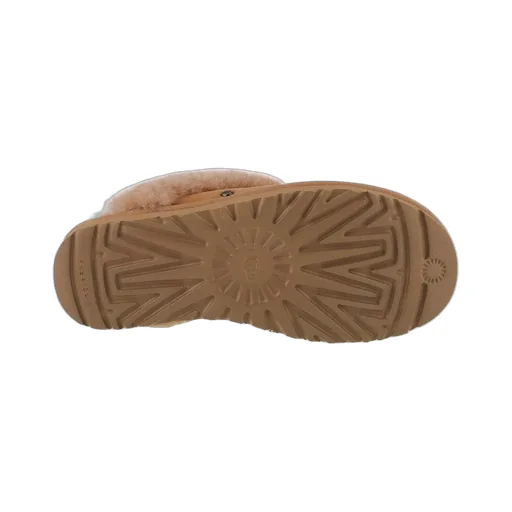 Shearling Trim Classic Slippers