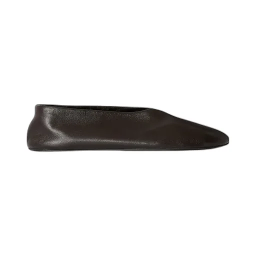 Stella Leather And Shearling Flats