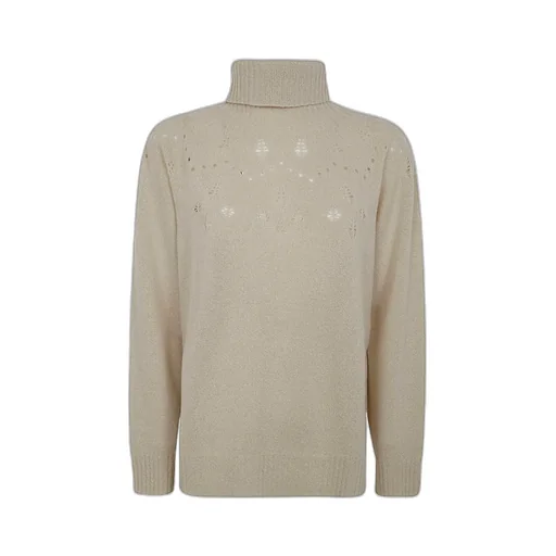 Roll-Neck Lurex Jumper