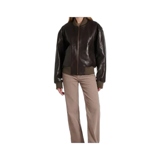 Morisel Leather Bomber Jacket