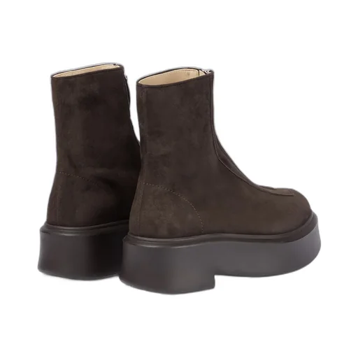 Round-Toe Ankle Boots