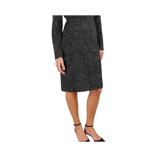 Back Slit Midi Skirt