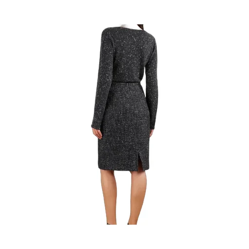 Back Slit Midi Skirt