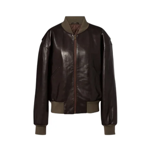 Morisel Leather Bomber Jacket