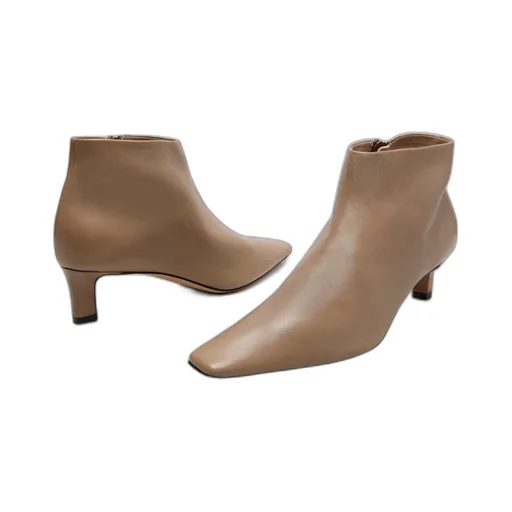 Square Toe Ankle Boots