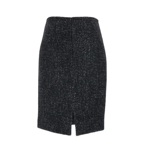 Back Slit Midi Skirt
